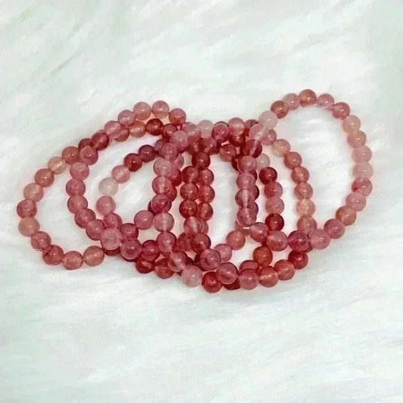 Mauvy Spar Stone Beaded Bracelet - Picture 5 of 5